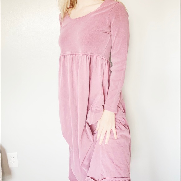 Vintage Dresses & Skirts - vintage maxi long sleeve dress